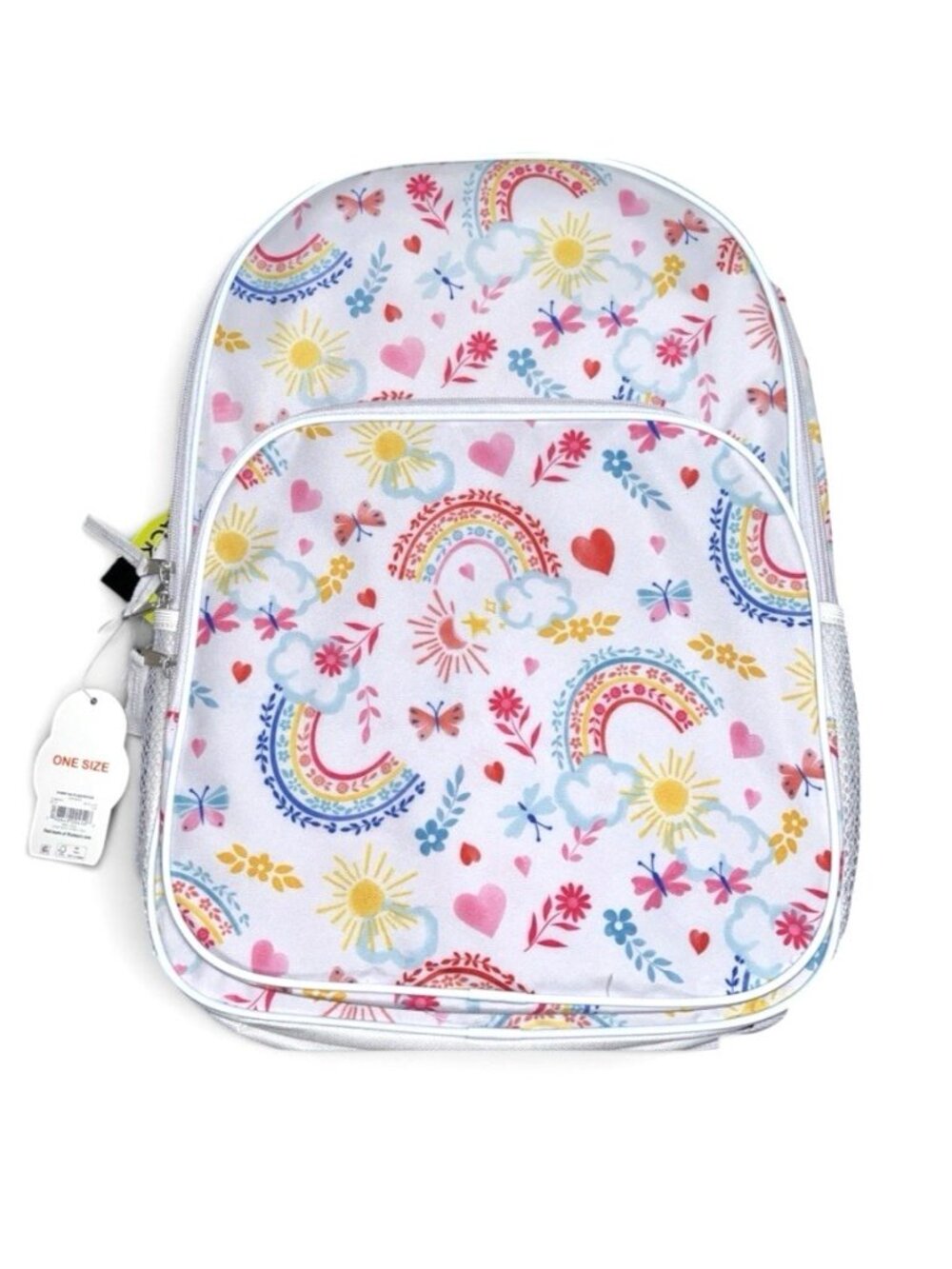 Wonder Nation 17” Sunny Day Backpack Floral Butterflies School Bag NWT